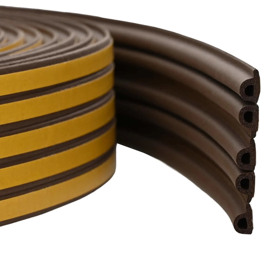 Nastro adesivo per finestre Marrone 9 x 6 mm 12 m Schiuma EPDM 42038162
