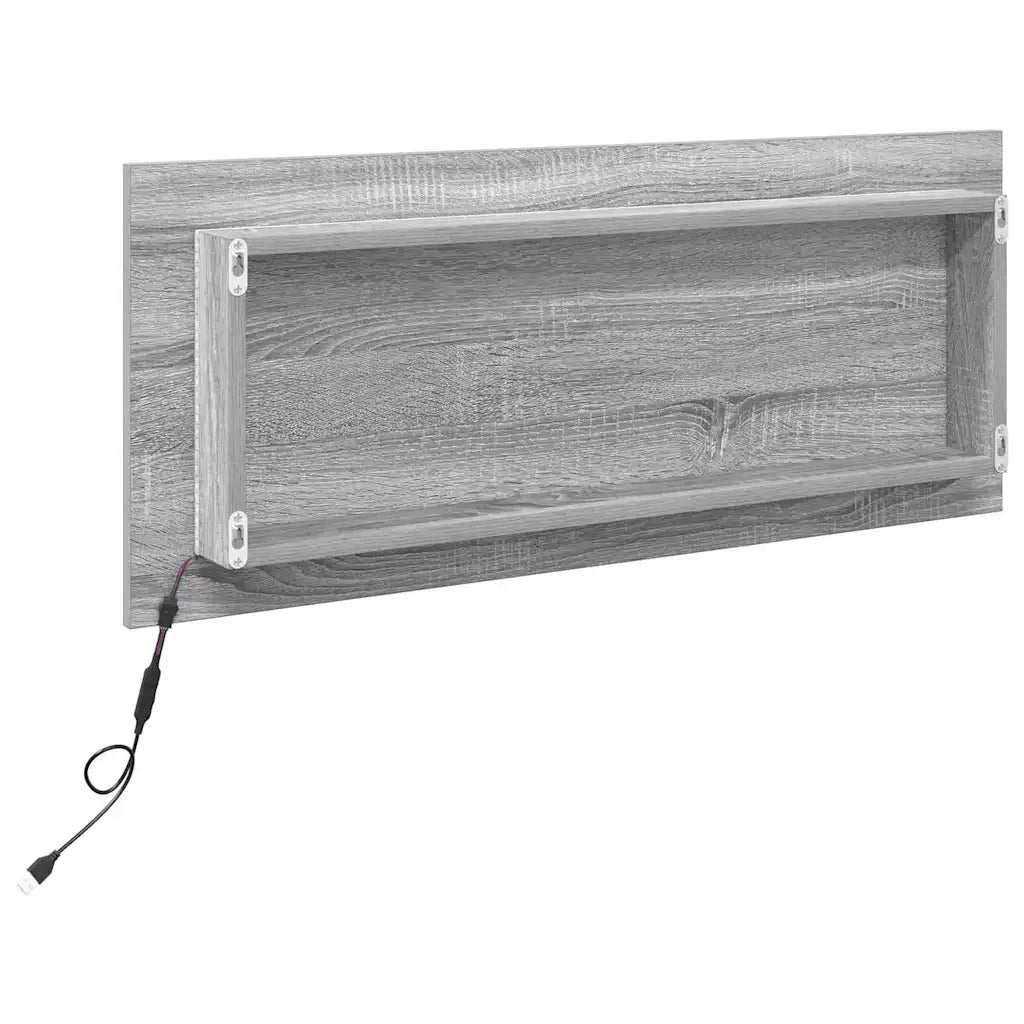Specchio Grigio Sonoma 90 x 8,5 x 37 cm Legno multistrato