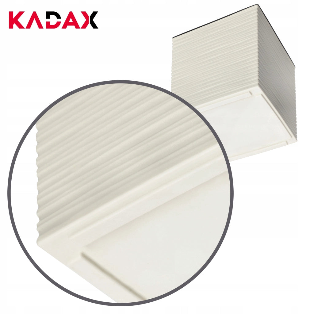 Vaso da fiori KADAX, 40 cm, color crema, con coperchio in plastica e inserto.