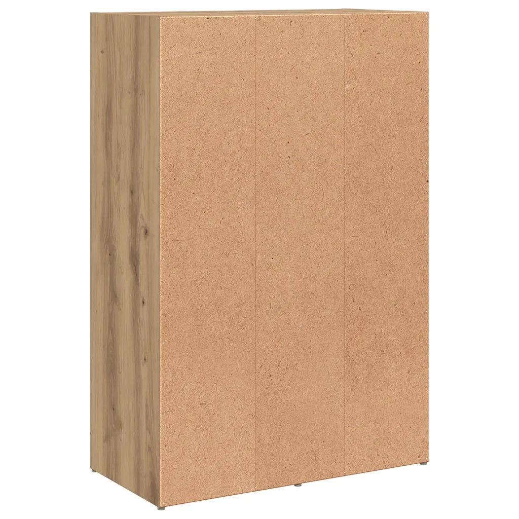Libreria-Scaffale per Libri-Mobile di Stoccaggio Rovere Artigianale 60,5x30x90 cm in Legno Multistrato