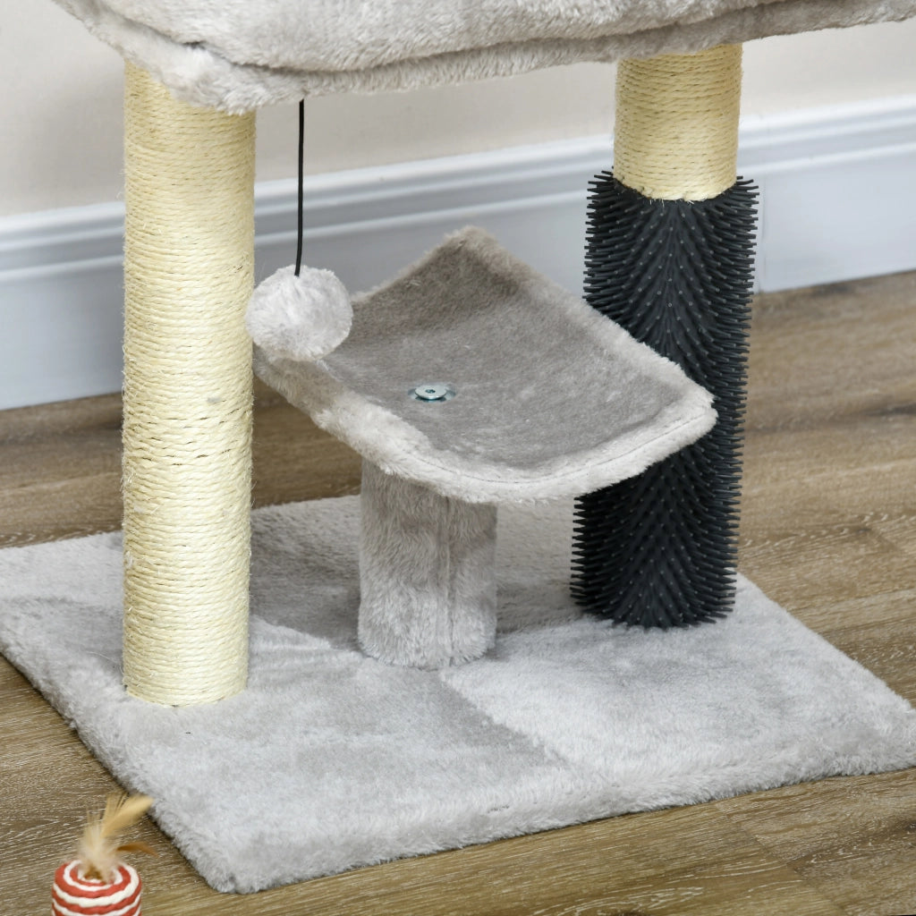 Tiragraffi con Lettino e Piattaforma ¨C Minimal ¨C Grigio 40x40x48 cm