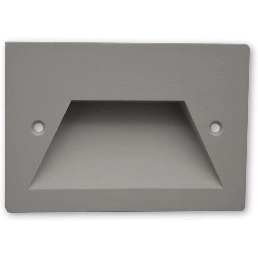 Trade Shop - Faretto Incasso Per Cassetta 503 Segnapasso 3w Tecnologia Cct Con Switch Ip65 Es49-3c - Grigio