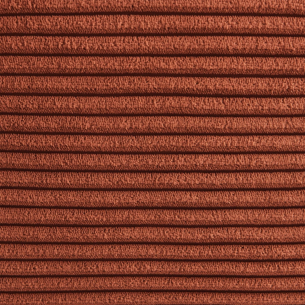 Poltrona in velluto a coste, 2 posti, terracotta