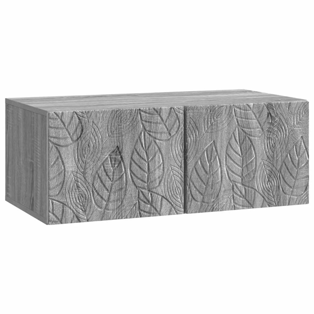 Mobile TV da Muro | Armadietto TV | Mobile Porta TV 98 x 41 x 30 cm Sonoma grigio