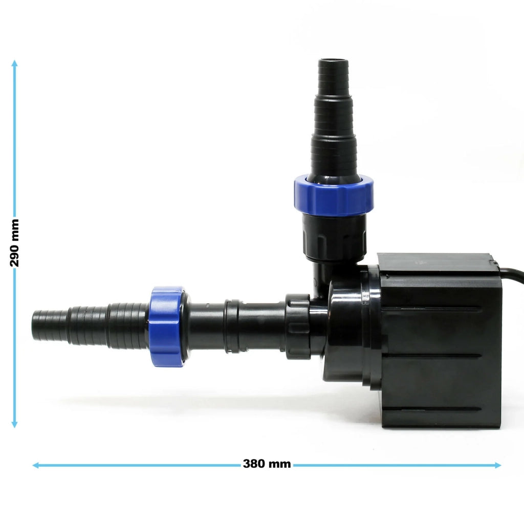 Pompa per acqua da laghetto filtro filtrazione a ruscello acquario ecologico piccolo laghetto 12000 litri all'ora 100 Watt 4216073 16_0002008