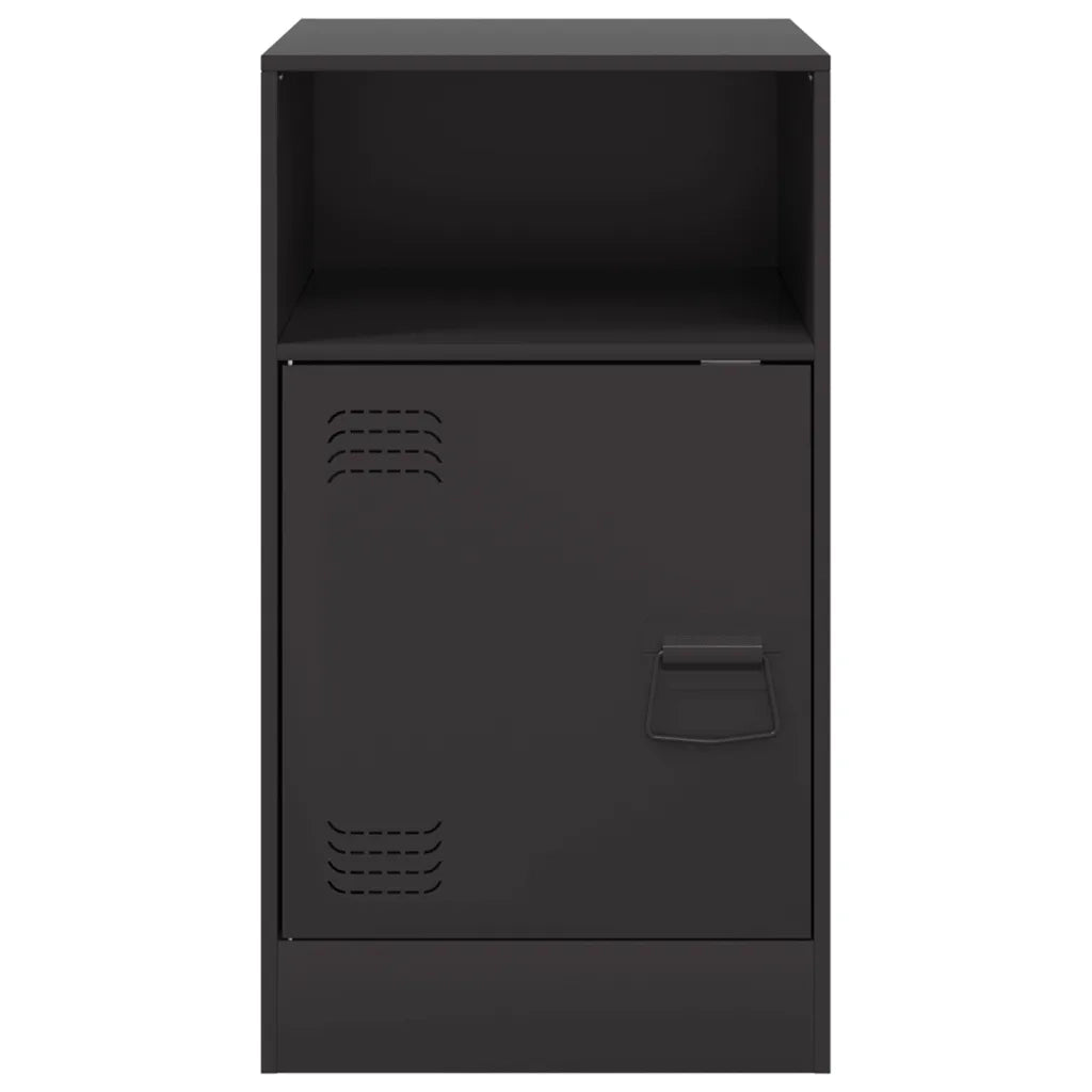 Comodini 2 pz Neri 34,5x39x62 cm in Acciaio 841764