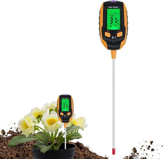 Misuratore di pH del terreno - Misuratore di pH - Misuratore del terreno - Misuratore digitale - Misuratore del pH dell'acqua - Da non mancare per il giardino!