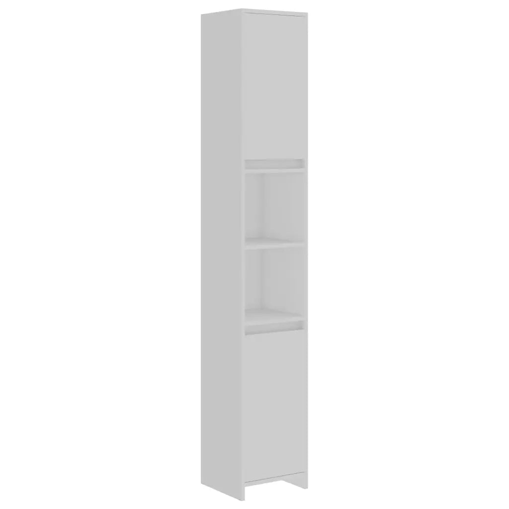 Mobile da Bagno Bianco 30x30x183,5 cm in Legno Multistrato 802669
