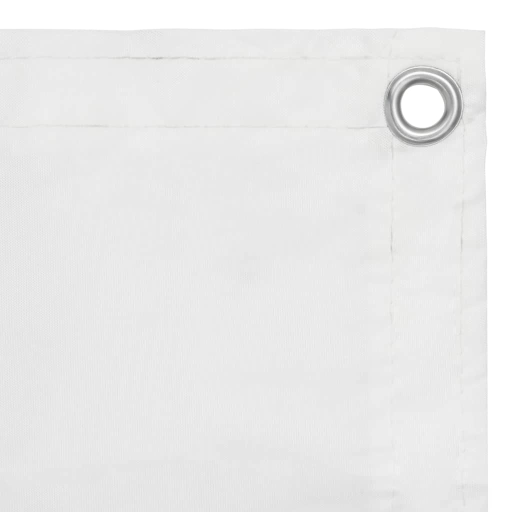 Paravento per balcone 75 x 400 cm tessuto oxford bianco 02_0010051