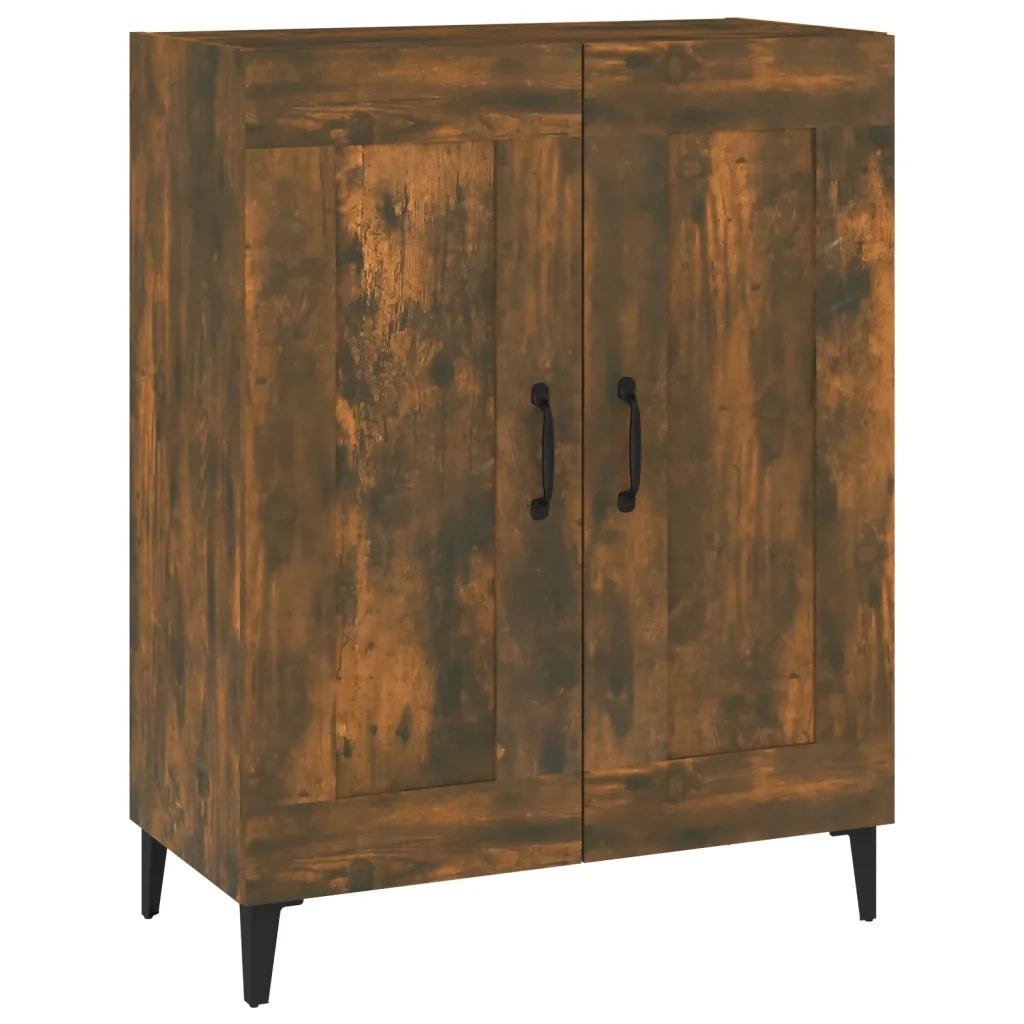 Credenza-Buffet-Armadio da cucina Rovere Fumo 69,5x34x90 cm in Legno Multistrato 597417