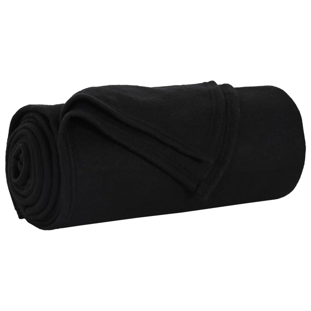 Coperte da Pile 24 pz Nero 200 x 150 cm Panno