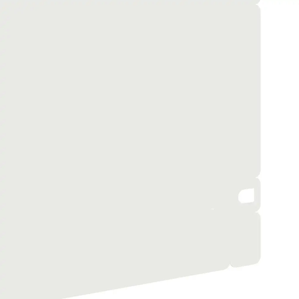 Bordure per prato 10 pcs Bianco 103 x 0,05 x 22 cm Acciaio 874768