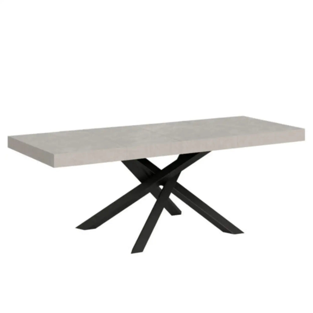 Tavolo allungabile 160/264x90 cm Volantis Premium cashmere gambe antracite