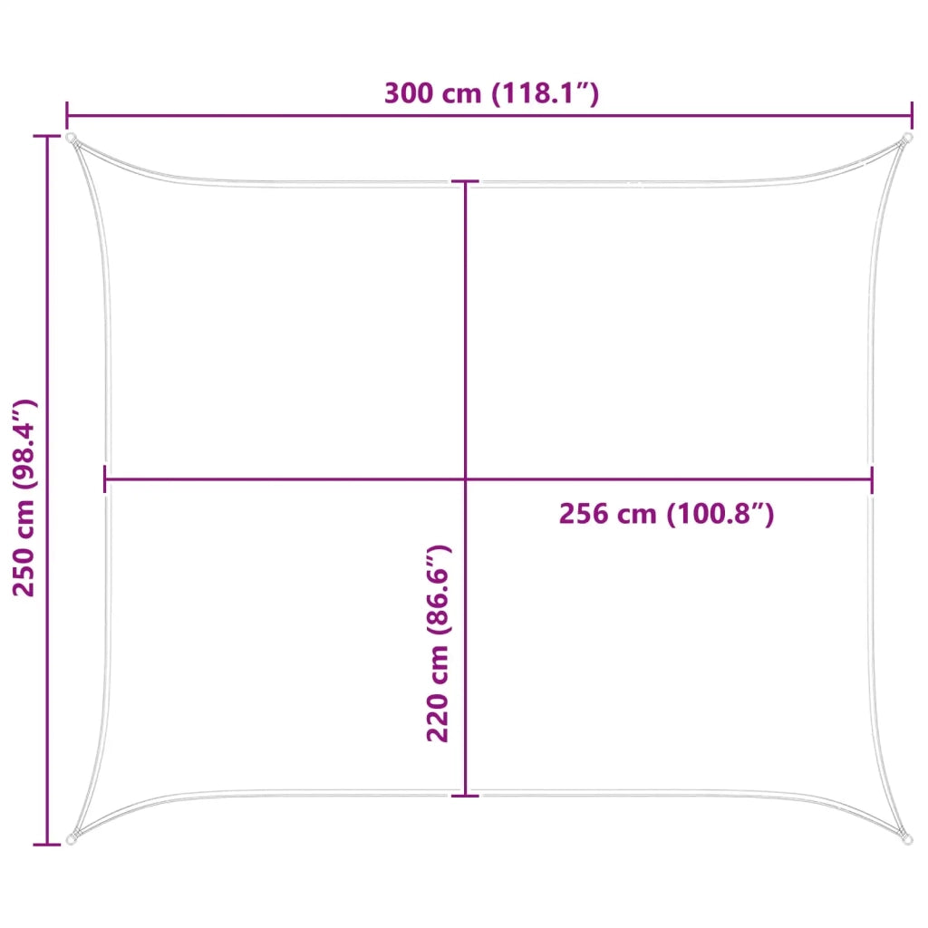 Vela da ombra solare Oxford rivestito in PU 42031037