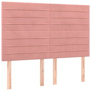 Testiera | Testata Rosa 144x5x118/128 cm Velluto