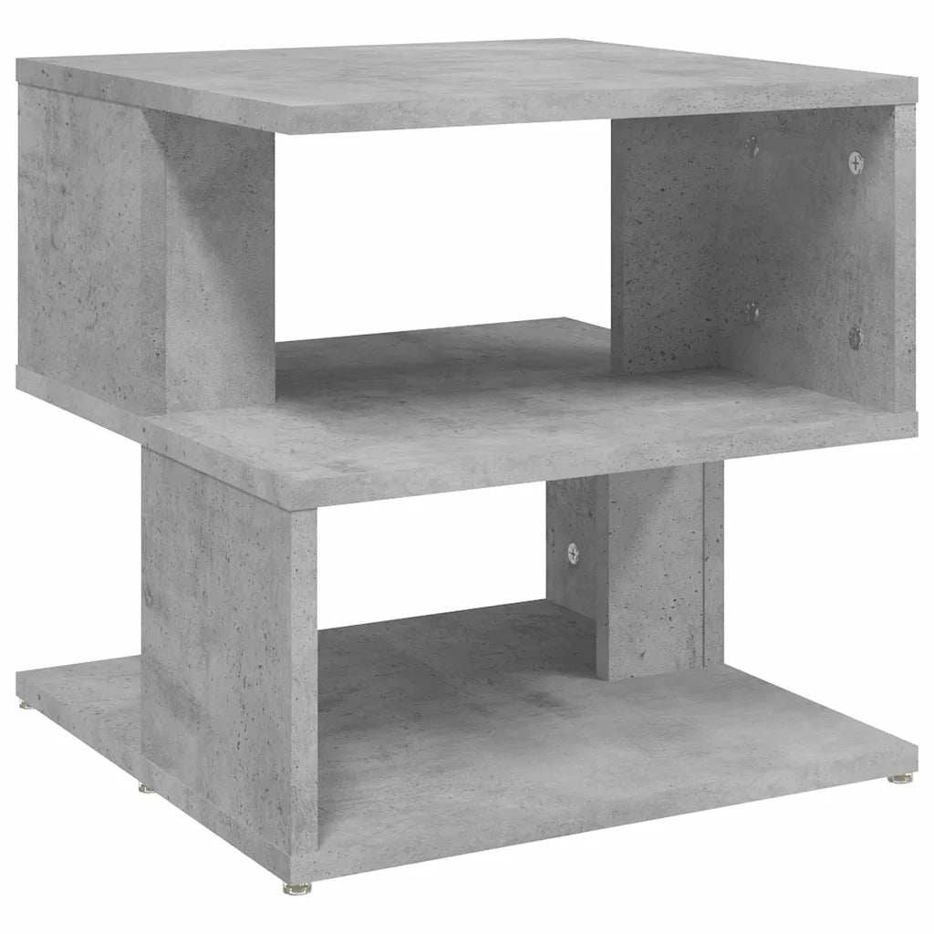 Tavolino Grigio Cemento 40x40x40 cm in Legno Multistrato 806296
