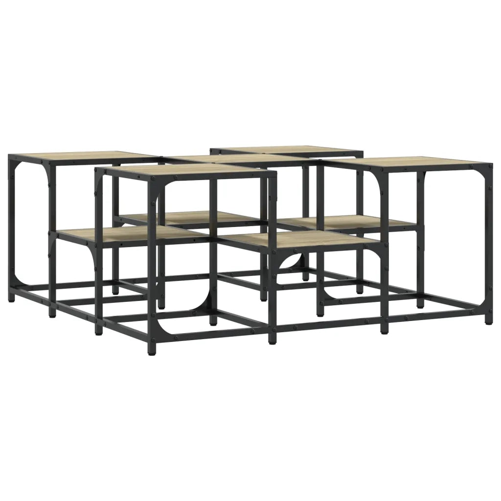 Tavolino da Salotto Rovere Sonoma 91x91x40 cm Legno Multistrato 839074