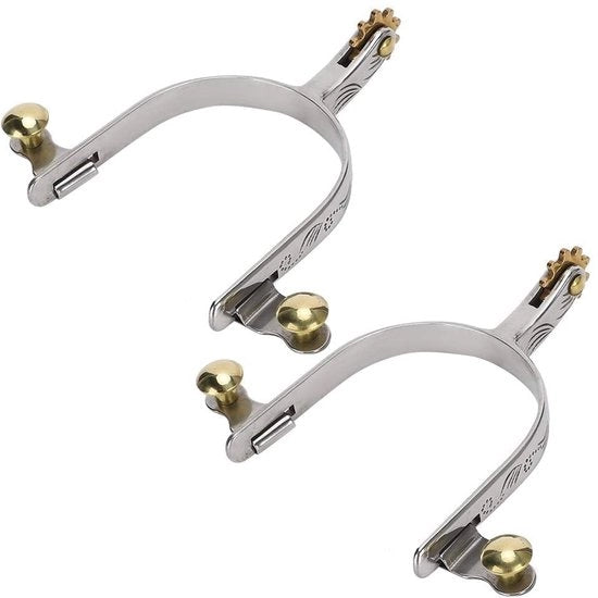 Ferraglie per Carri per Cucina in Acciaio Inossidabile - 2 Pezzi - Stile Cowboy - Installazione Facile - Portatile - Qualità Professionale - Ferraglie per Carri