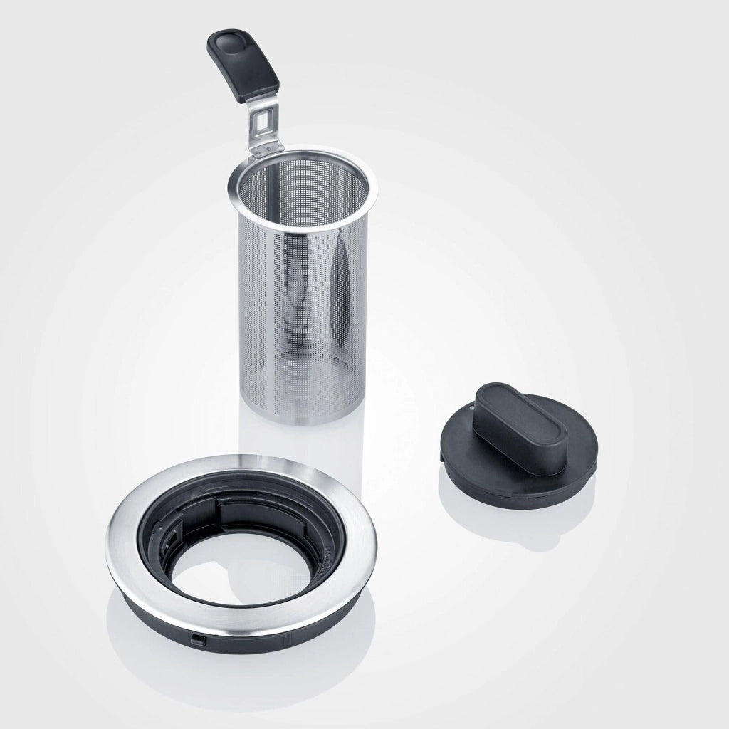 Severin WK 3473 bollitore elettrico 1 L 2200 W Acciaio inossidabile, Trasparente