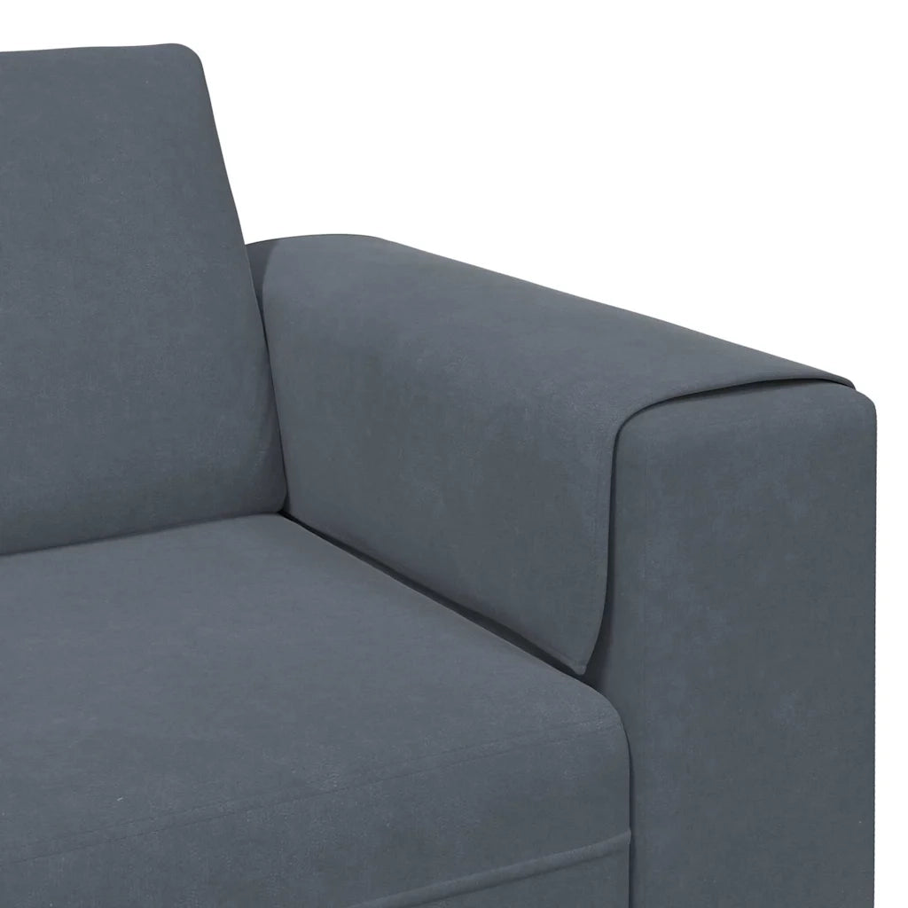 Divano per Soggiorno-Sofa da Soggiorno-Divanetto Grigio scuro 250 x 77 x 76 cm