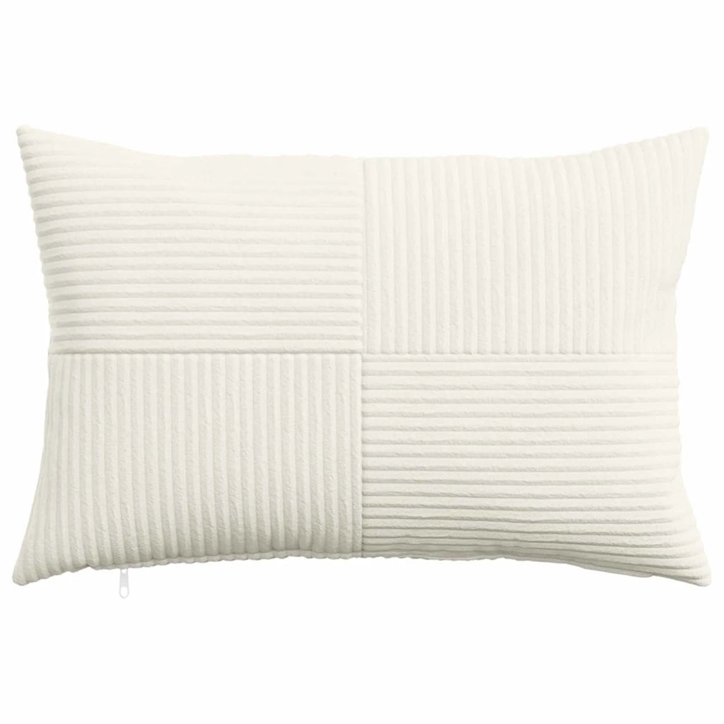 Federa 6 pcs ALMELO Crema 40 x 60 cm corduroy 914394