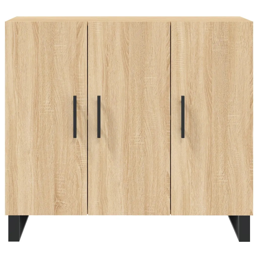 Credenza Rovere Sonoma 90x34x80 cm in Legno Multistrato 828135