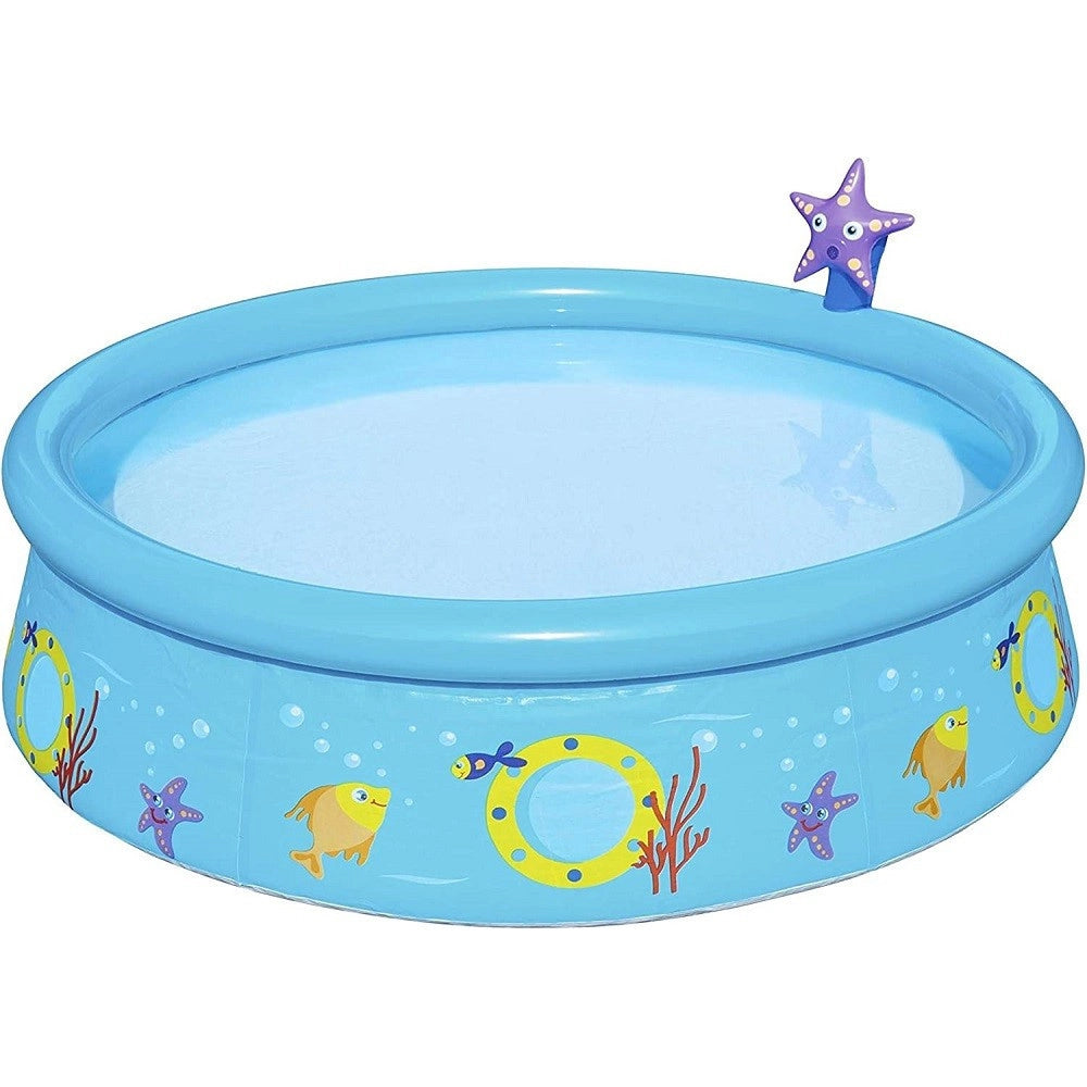 Trade Shop - La Mia Prima Piscina Fuori Terra Fast Set Con Spruzzatore 152x38cm 2 Colori 57326 -