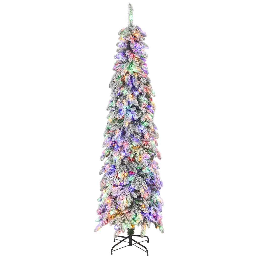 Albero di Natale Slim 225 cm ¨C Xylo ¨C LED Bicolore 11 Modi Timer 800 Rami Verde