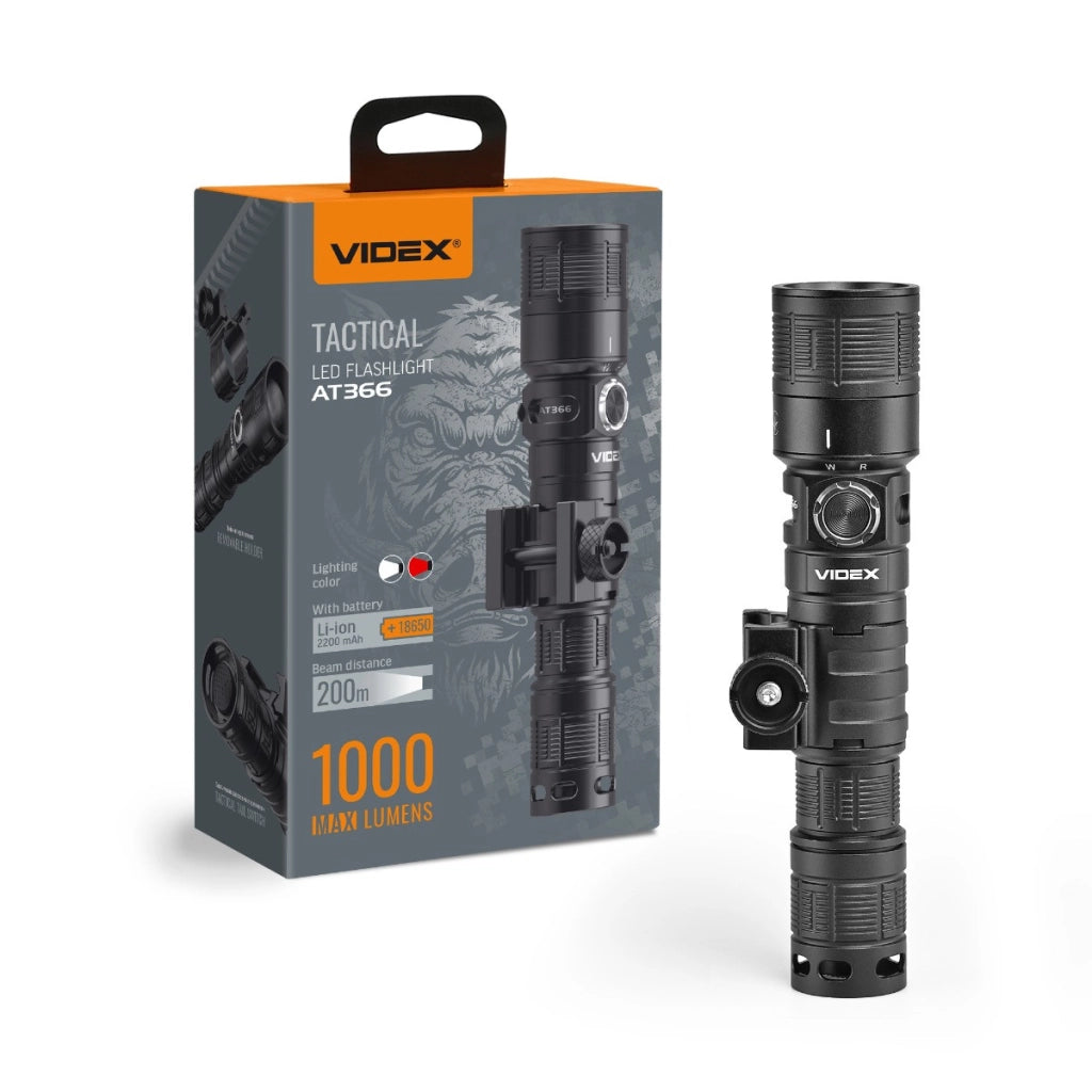 Torcia tattica Videx VLF-AT366 1000lm 200m IP66 USB-C