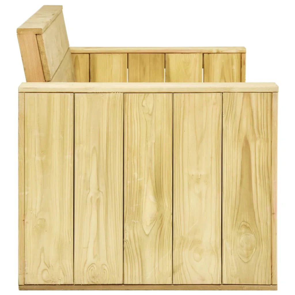 Panca da giardino mobili da esterno terrazza 179 x 76 x 76 cm legno di pino impregnato 02_0011269
