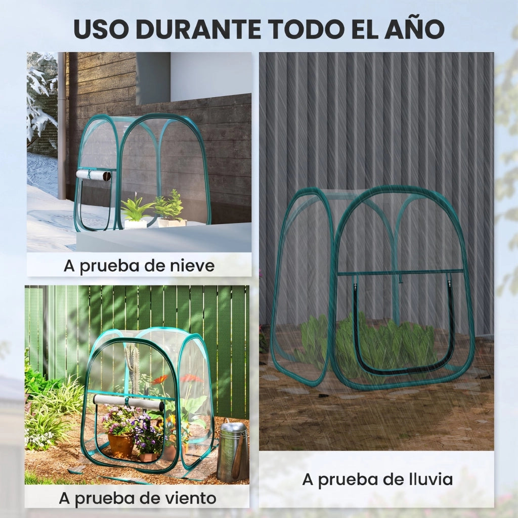 Serra da giardino pieghevole ¨C Minimal ¨C verde trasparente