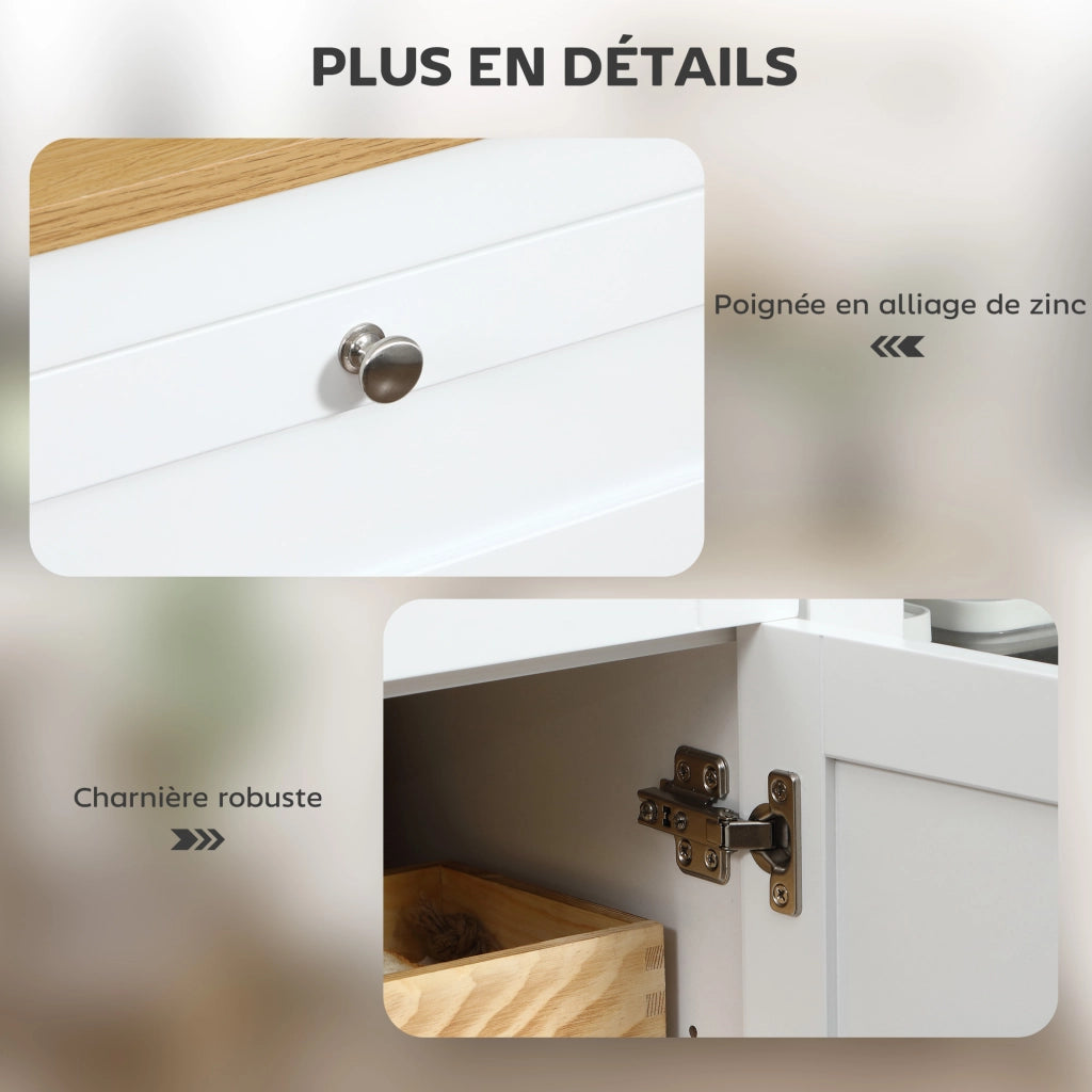 Credenza ¨C Minimal ¨C bianco, moderno, 120x40x90