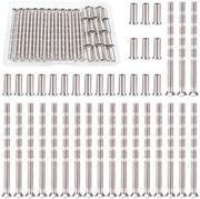 Viti di unione 20 pezzi - Acciaio verniciato - Viti a molla - Viti di serraggio - Materiale di alta qualità - Lunghezza 60 mm - Viti per porte