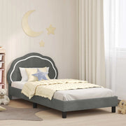 Struttura letto bambini con testata-Giroletto per bambini Grigio Scuro 90 x 190 cm 456710