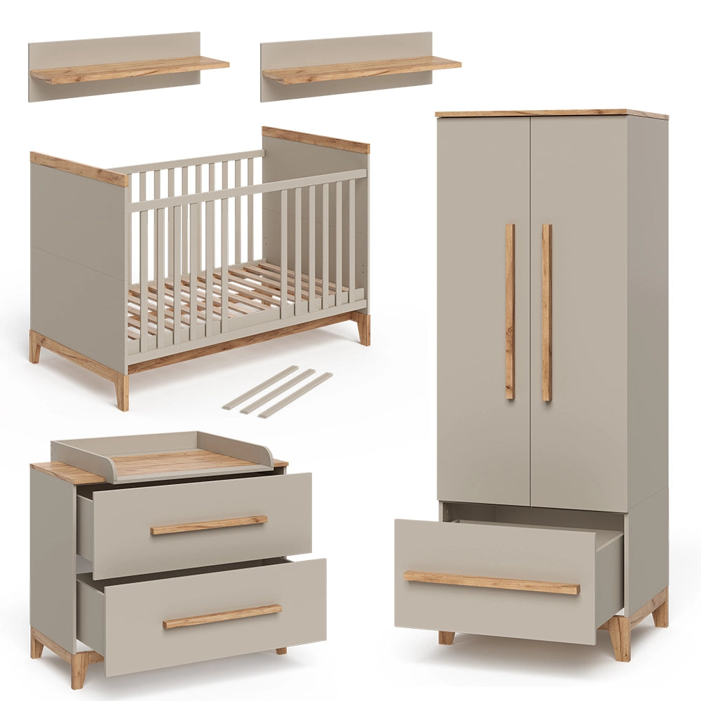 Vitalispa Set per cameretta Quercia cashmere 5 parti