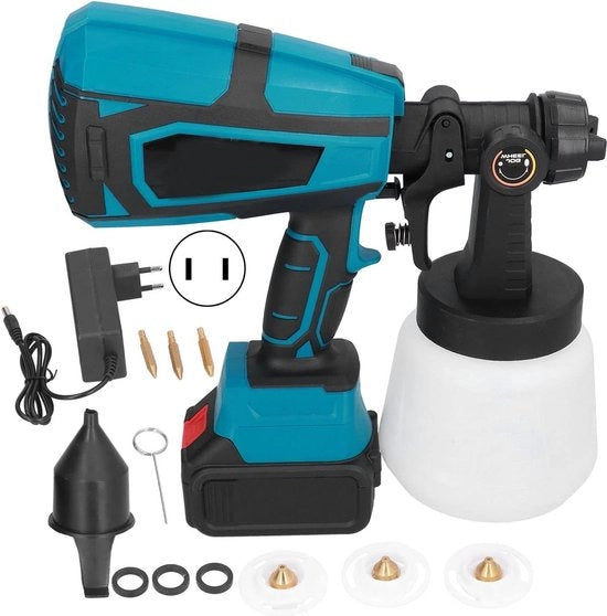 Spazzola elettrica - Ricarica senza fili - Batteria lithium 21 V - 1000 ml - 100-240 V (110-240 V tensione di rete)