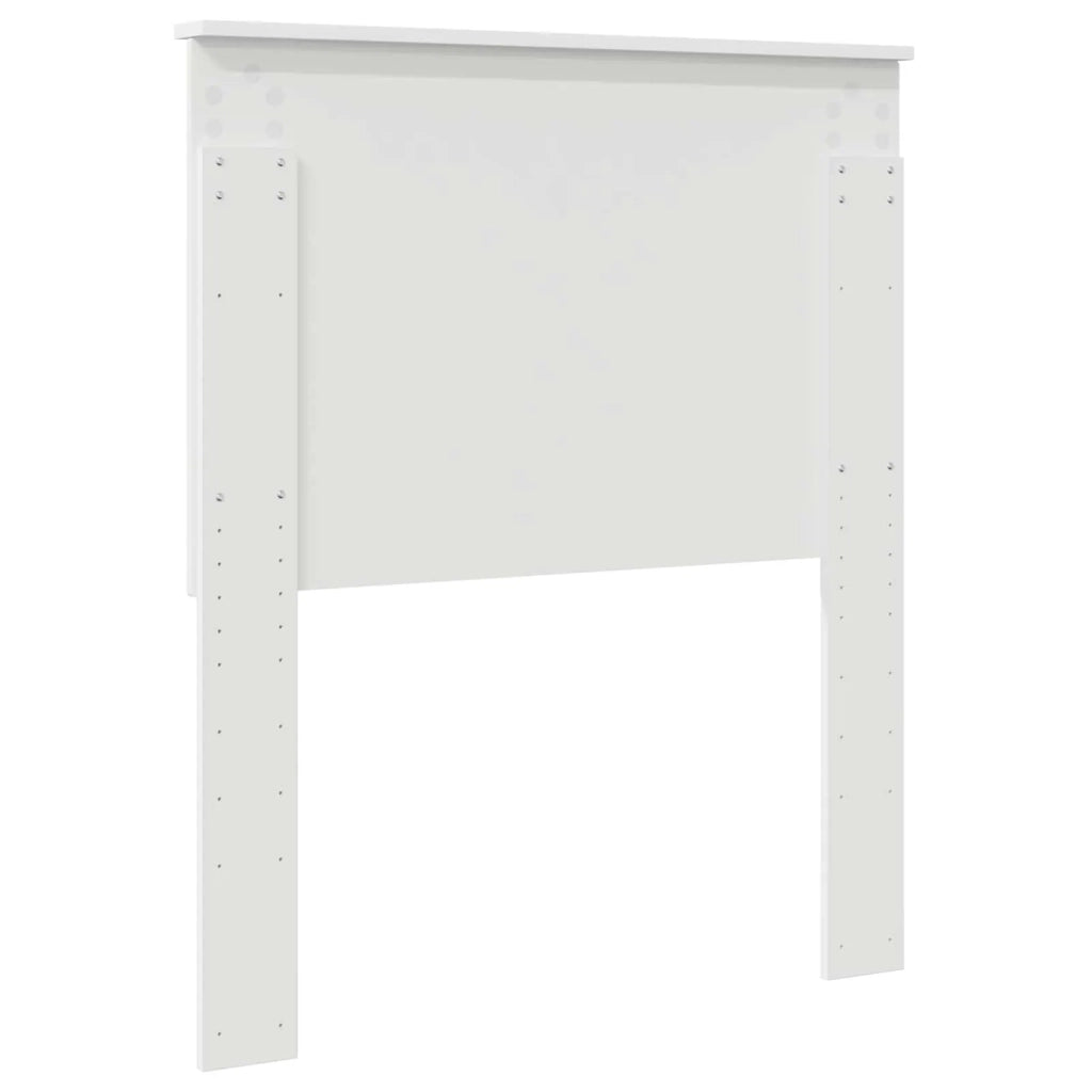 Testiera | Testata con Testiera | Testata Bianco 80 cm Legno multistrato