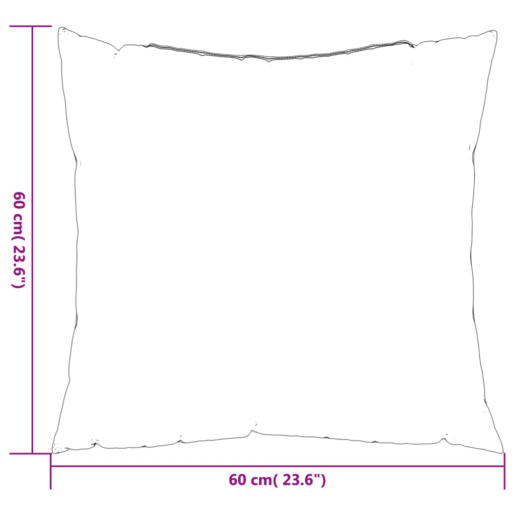 Cuscini per Divano 4 pz Grigi 60x60 cm in Tessuto 360404