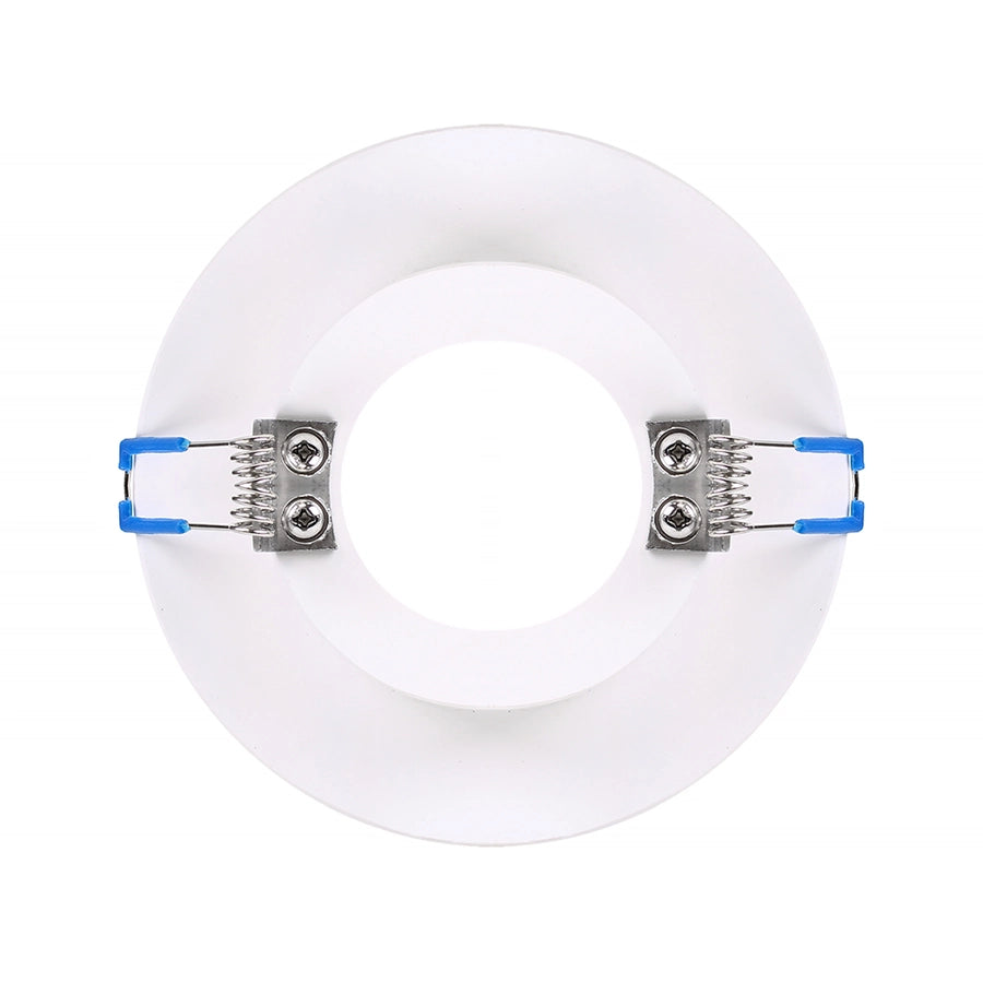 PORTAFARETTO GU10 TONDO DA INCASSO IN GESSO BIANCO VERNICIABILE - DESIGN ELEGANTE PER CONTROSOFFITTI MODERNI