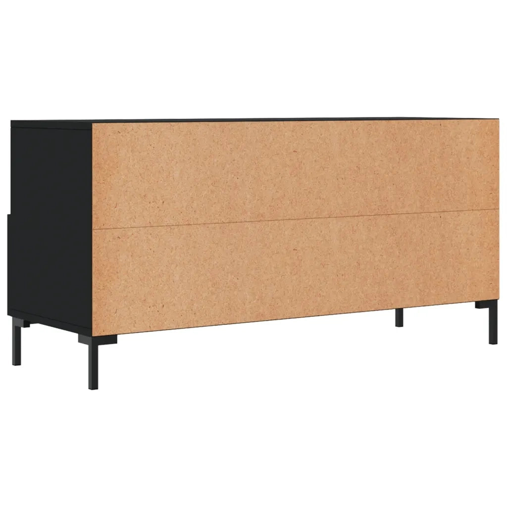 Mobile Porta TV-Mobile per TV-Credenza TV Nero 102x36x50 cm in Legno Multistrato 864332