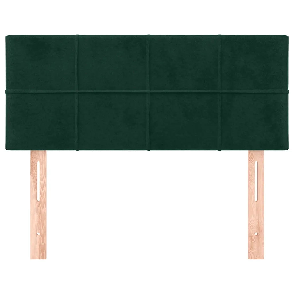 Testiera Verde Scuro 100x5x78/88 cm in Velluto 346043