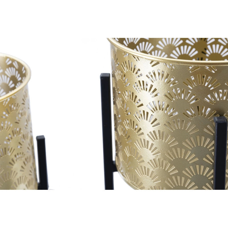 Porta Vasi Glissy Stand Coppia -a- cm ø 21x38-19x28