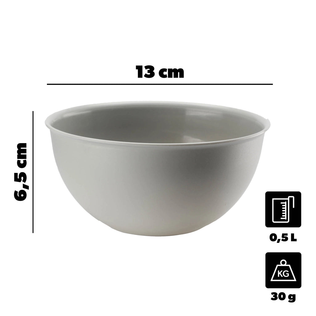 Ciotola da cucina in plastica KADAX 0,5 l, ciotola per macedonia piccola universale 13 cm