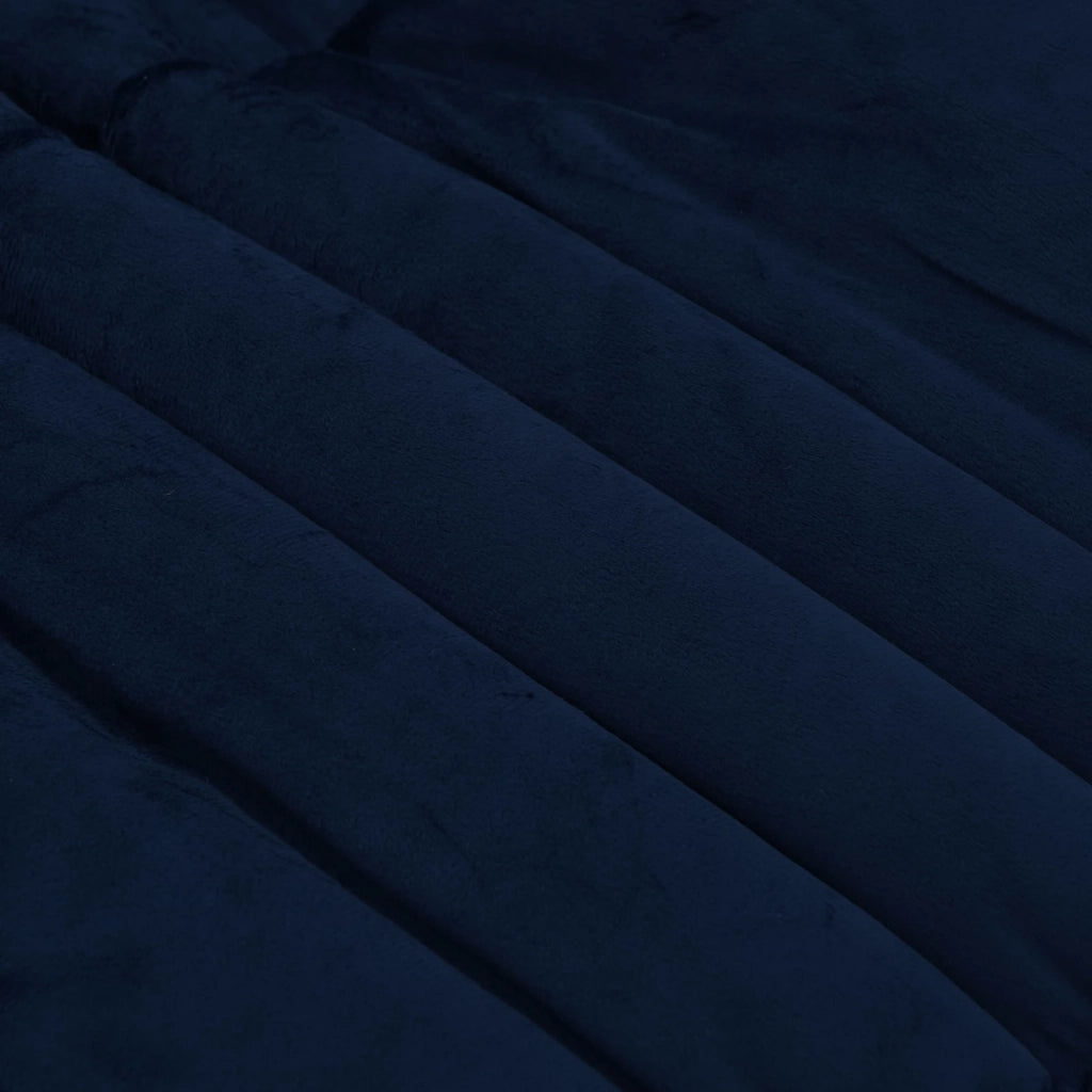 Duvet Invernale Trapuntato Blu Scuro 240 x 260 cm Microfibra 42026144