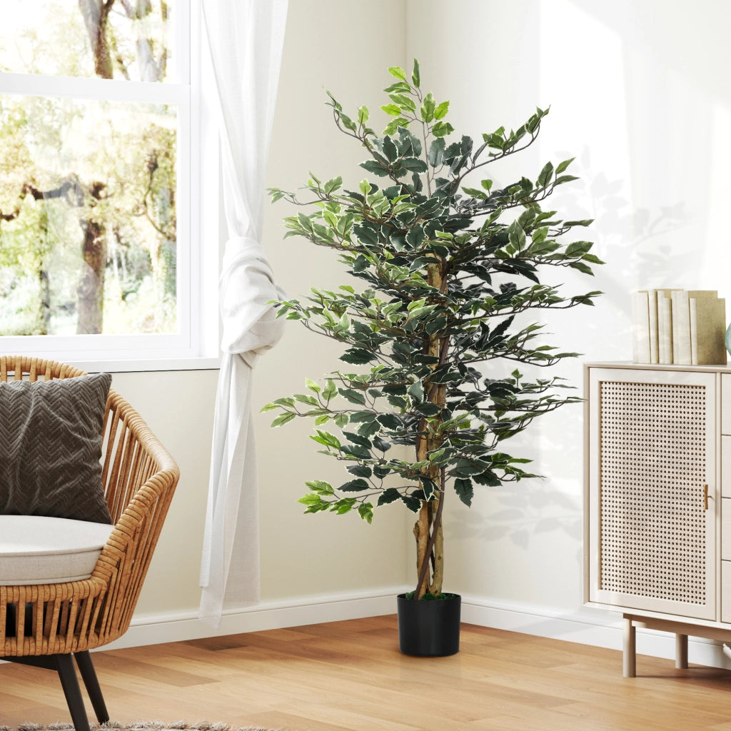 Pianta Ficus Artificiale ¨C Minimal ¨C Verde Realistico 130cm