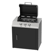 Modulo barbecue a gas per cucine componibili gas gpl con 3 bruciatori 89 x 60,7 x h 95cm