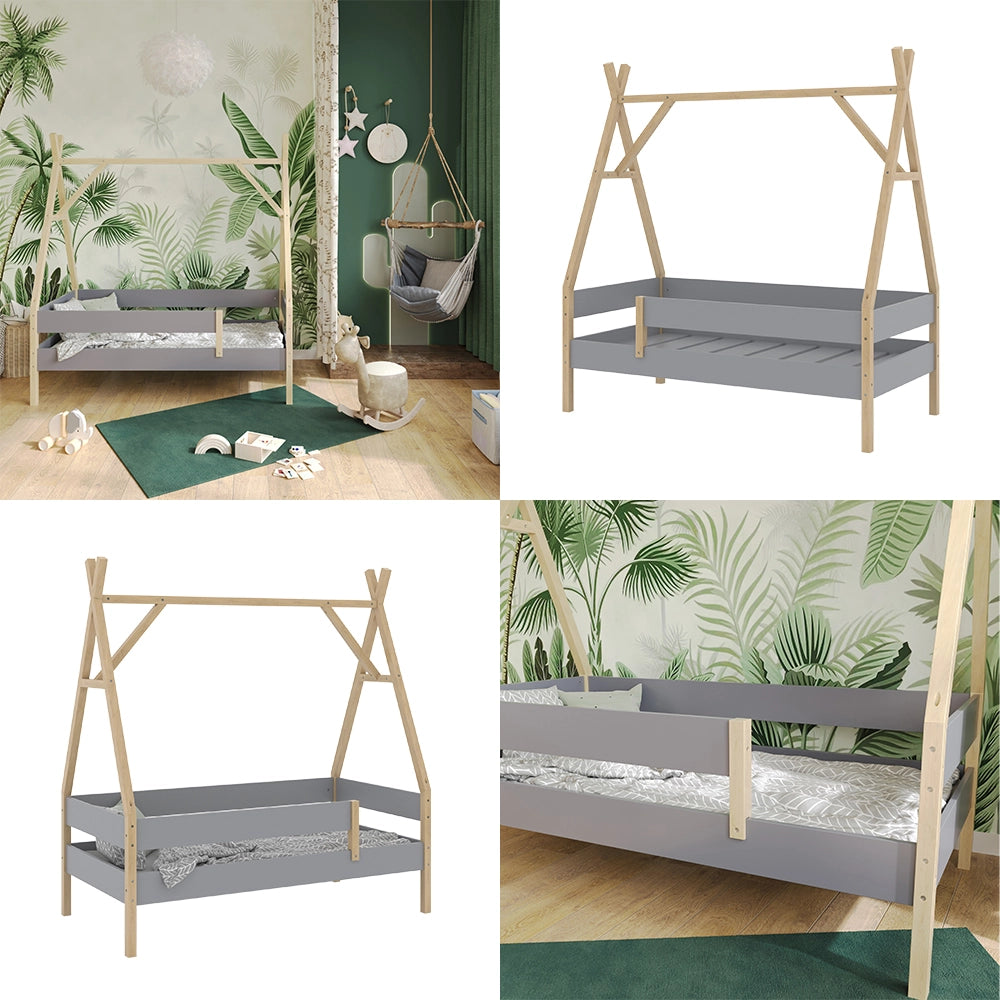 Vitalispa Letto per bambini Grigio 80x160 cm