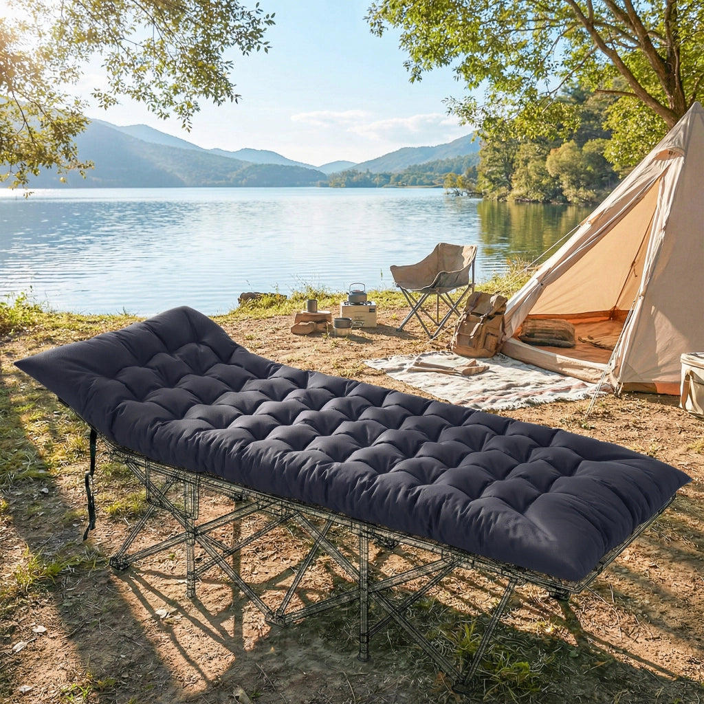 Letto da Campeggio Pieghevole ¨C Minimal ¨C Grigio Scuro