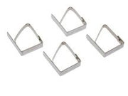 Fermatovaglia 4 pezzi in acciaio inox lillo Pedrini