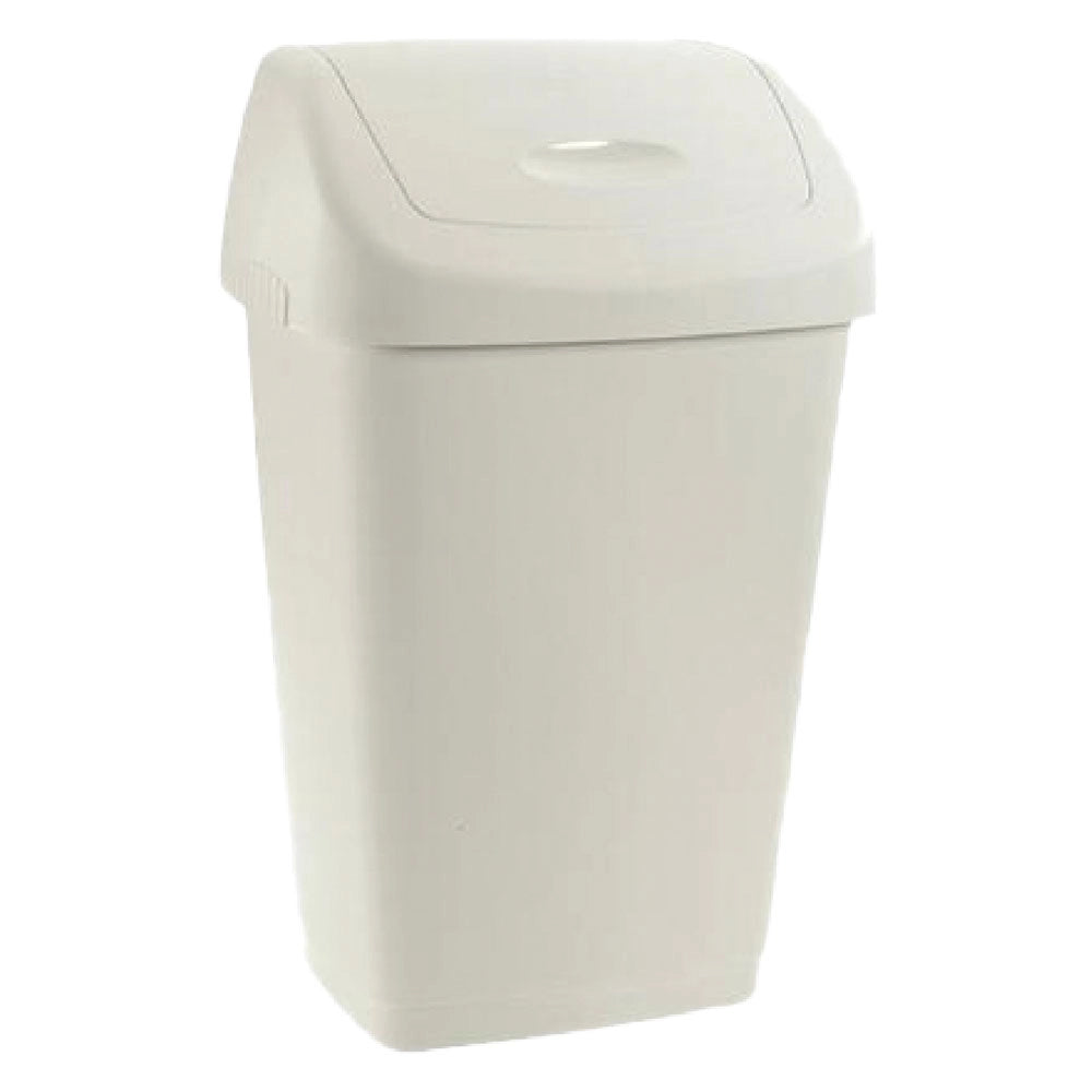 1pz bidone immondizia 'grace' lt 50 - cm 40,5 x 32 x h 65,5 panna cod:ferx.8034412nlm